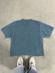 Camiseta vintage con estampado de copos de nieve desgastado, primavera/verano - Burdeos - Ver 2