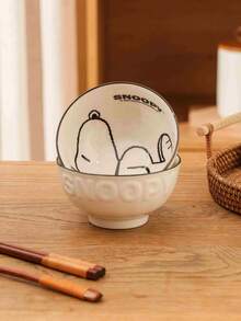 Juego de cuencos de cerámica Snoopy, cuencos de arroz con estampado de dibujos animados de Peanuts, aptos para microondas & lavavajillas, perfectos para comidas diarias & regalos - Multicolor - Ver 11