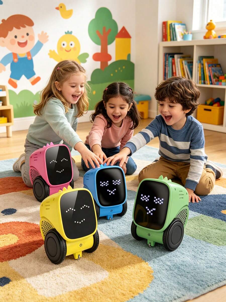 1 buah Mainan Robot Bicara Interaktif, Robot Kendali Jarak Jauh yang Dapat Diprogram, Robot Dinosaurus Ekspresif dengan Fungsi Meluncur, Bernyanyi, dan Menari, Mainan Taktil Cerdas dengan Demo Otomatis, Cocok Sebagai Hadiah Natal, Ulang Tahun, Halloween, Thanksgiving, Hari Anak untuk Anak Laki-laki dan Perempuan Usia 3-12 Tahun