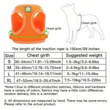 Reflective Pet Harness And Leash Set, Suitable For Dogs And Cats, Adjustable Small Dog Cat Vest Harness With Soft Mesh, Adjustable For Cats And Dogs Universal Supplies - Multicolor - View 4