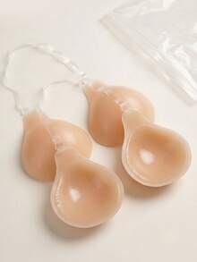 YIYANG Halter Neck Adhesive Lift Bra, Invisible Non-Slip Washable Adhesive Bra, Suitable For Small Bust, Backless And Strapless Design, Can Be Paired With Dresses, Swimsuits, Bikinis - Apricot - View 8
