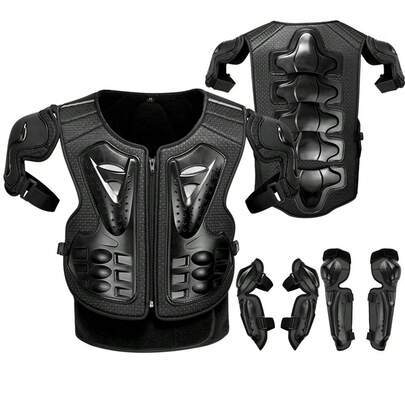Motorcycle Armor Motorbike Body Armor Motorcycle Kneepads Elbowpads Motorbike Protective Gear Riding Motocross Armor Motorcycle Chest And Back Protection Motorcycle Accessories Riding Essentials For Women Men Rider Gif
