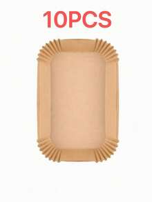 50 piezas de revestimientos de papel pergamino para freidora de aire, bandejas de papel pergamino desechables antiadherentes, revestimientos de cocina resistentes al aceite y al calor, adecuados para freidora de aire, hornear, asar, freír, accesorios de cocina y uso de barbacoa en el hogar - Ver 11