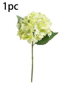 1/3 de 38,5 cm de plantas artificiais de primavera e verão para decoração de vasos de flores, hortênsias artificiais realistas. Disponíveis em branco, azul escuro e verde. Perfeitas para decoração floral de casamentos, ornamentos para casa, buquês de noiva e decoração de jardins externos. Também ideais como presentes de aniversário e outras ocasiões especiais, adequadas para todas as estações do ano. - Verde - Ver 8