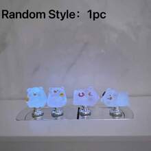 Cute Glowing Pig Toilet Tank Button - Durable Plastic, Easy To Install Bathroom Tank Handle, Fun Design, Night Glow Feature, Tank Control And Decoration, Toilet Tank Accessory, Fun Design - Multicolor - View 14