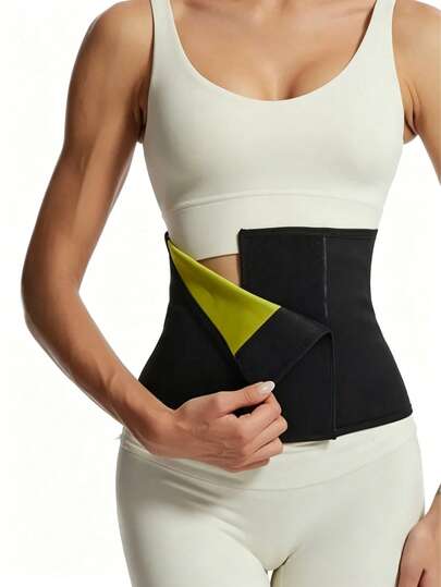 1 peça, Cinto de Sauna Esportiva Feminino em Neoprene, Cinto Emagrecedor, Treinador de Cintura Fitness, Cinto de Controle Abdominal