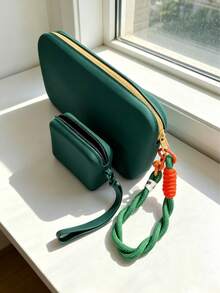 Tas Kosmetik Silikon Lucu Gaya INS, Kantong Penyimpanan Multifungsi, Dompet Ponsel & Koin, Tempat Kuas Makeup, Kantong Bawaan Portabel, Tas Penyimpanan Serbaguna, Tas Lipstik - MultiWarna - View 21