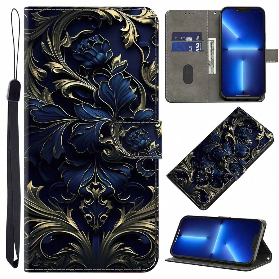 GLANDOTU 卡槽支架 PU 皮革手機殼,兼容多款手機品牌與型號 - 彩色 - 查看 1