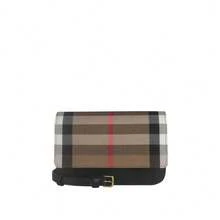 Burberry 女款格紋單肩斜背包 80840261 - 黑色拼色80840261 - 查看 1