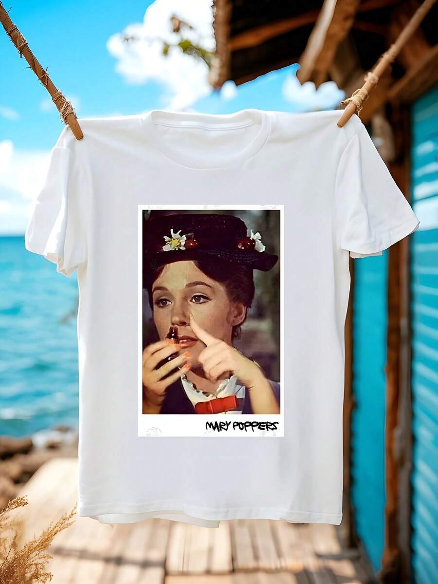 Style, Hippie Style, Retro Anime Style, Washable And Durable Material, Round Neck Design Easy To Match With Other Clothes, High Quality, Multiple Sizes To Choose From. - White - View 1