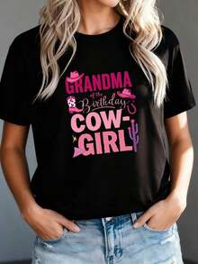 Modern Grandma Rodeo Cowgirl Birthday Party Outfit - 1 Daily Use - 黑色 - 查看 4