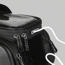 Bicycle Front Frame Bag, Mountain Bike Top Tube Bag, Phone Bag With Touch Screen, Waterproof Hard Shell Saddle Bag, Cycling Gear - Multicolor - View 7