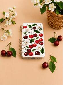 1件紅色櫻花花卉印花透明書本式手機殼，防摔，適用於Apple 16/16PRO/16PLUS/16PROMAX/11/11pro/11promax/12/12pro/12promax/13/13pro/13promax/14/14plus/14pro/14promax/15/15plus/15pro/15promax,/17/Air17pro/17promax，送給朋友、同學、閨蜜的禮物，書本式 - 彩色 - 查看 8