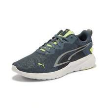 Puma 时尚撞色轻便系带低帮男女通用运动鞋，情侣跑步鞋 38675702 - 夜空藍-銀色-螢光綠 - 查看 9