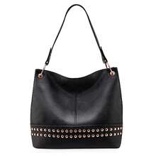 Hobo Bag For Ladies Shoulder Handbags With Back Pocket Purses, With Zipper, Purses, With Zipper - D-black - View 8