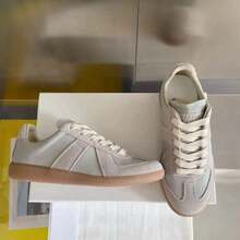 Zapatos casuales unisex, talla 36-45, zapatos casuales de mujer y zapatos deportivos de hombre, zapatos planos de suela blanda con cordones, zapatos cómodos y livianos de hombre para uso diario, de corte bajo,,,,,Zapatillas de suela plana para hombre y mujer, nuevas, modernas, versátiles, de punta redonda, con cordones, estilo casual, deportivo y retro. - 19 - Ver 13