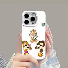 Tema floral colorido de Chip Dale Claricefunda de teléfono Fundas compatibles con ,Apple,VIVO,OPPO,,, y Honor.Fabricadas en silicona TPU,ofrecen protección contra golpes y caídas. - Blanco - Ver 4