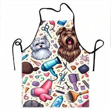 Pet Grooming Apron With Cute Dog Pattern And Tool Design, Suitable For Professional Pet Groomers And Enthusiasts - Hair Dryer - View 11