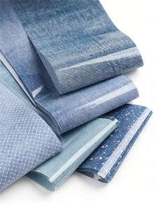 10Tờ/Bộ Miếng Dán Chuyển Mẫu Móng Y2K Punk Họa Tiết Denim Xanh, Hình Trái Tim Ngôi Sao Kẻ Caro, Giấy Chuyển Mẫu Móng Kết Cấu Quần Jeans Xanh DIY, Miếng Dán Bọc Móng Denim Xanh - Nhiều màu - Xem 8
