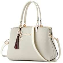 ALARION Womens Purses And Handbags Shoulder Bag Ladies Designer Satchel Messenger Tote Bag - 1-奶油灰Bw - 查看 8