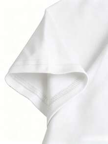 The "Blessed" Letter Print T-Shirt Is Stylish And Versatile, Suitable For All Skin Tones, And Can Be Worn For Everyday Wear As Well As Special Occasions. - White - View 3