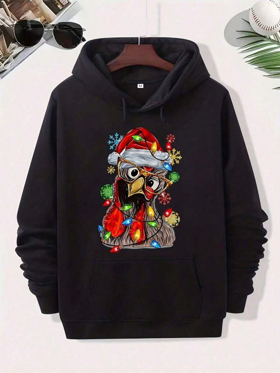Compatible With The Talentless But Connected Hoodie, Warm Cotton Blend, Essential For Fall And Winter Casual Wardrobe, Versatile Hoodie - Comfortable Everyday Wear, Perfect Gift_903 - 黑色 16 - 查看 1