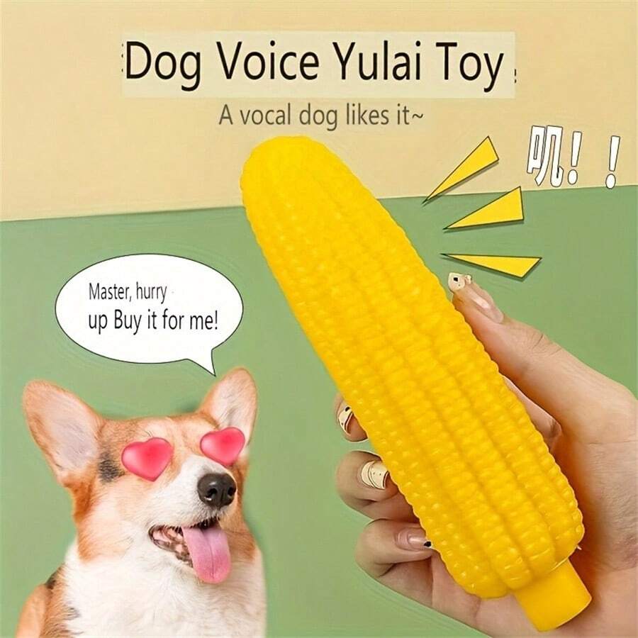 Xương nhai cao su siêu bền cho chó với vân trái cây (thiết kế ngô và ngũ cốc) - Xương nhai không thể phá hủy, phù hợp cho chó cỡ trung, cỡ lớn, chó con - Đồ chơi nhai làm sạch răng và kích thích trí tuệ - Lựa chọn lý tưởng: Labrador, Becgie Đức, Becgie Úc - Xương nhai - Nhiều màu - Xem 1