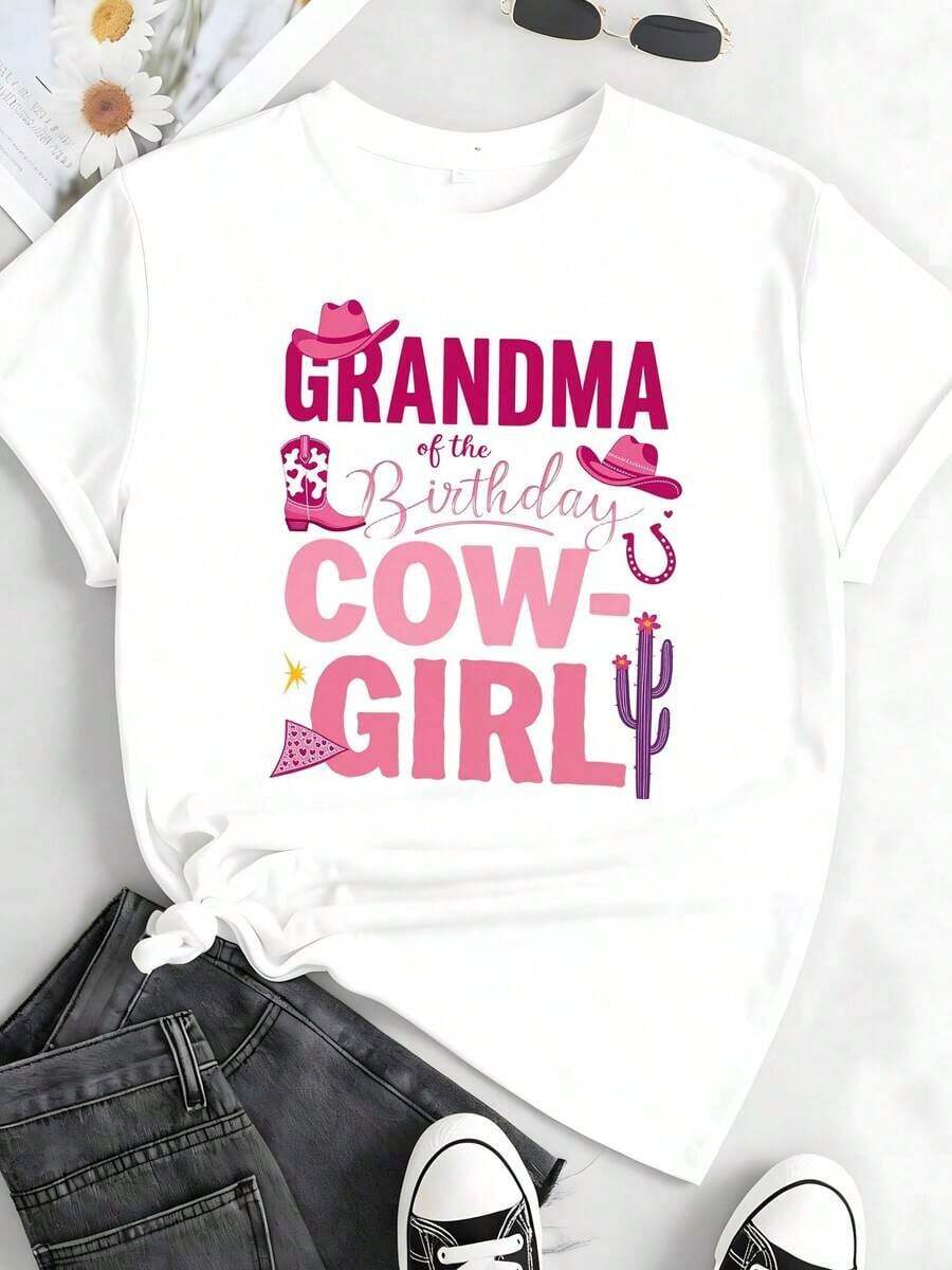 Modern Grandma Rodeo Cowgirl Birthday Party Outfit - 1 Daily Use - White - View 1