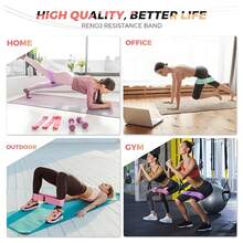 3 Set Resistance Bands For Working Out, Fabric Exercise Bands For Legs And Butt, Workout Bands For Women And Men, Booty Band For Yoga Starter Set, Pilates, Rehab, Fitness And Home Workout - 3 Set - View 5
