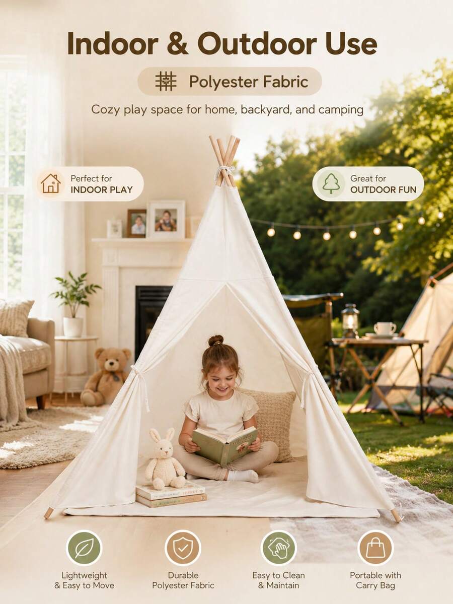 1 chiếc lều công chúa cỡ lớn - Có 3 kích cỡ: cao 135cm/160cm/180cm, được làm từ vải polyester bền chắc, thích hợp làm quà tặng sinh nhật hoặc quà tặng ngày lễ.
