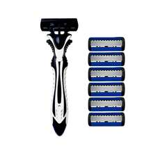 Clean Razors, Manual Shaving Razors, 6-Layres Blade Razors, Replacement Razor Blades, Hair Care Tools, Traditional Razors For Smooth Shaving Travel - Multicolor - View 17
