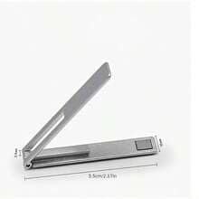 1 buah Stand Ponsel Logam Tak Terlihat Sudut Ganda, Desain Belakang Tak Terlihat Ultra Tipis, Pas Rata dengan Bodi Ponsel, Penyesuaian Sudut Ganda, Penempatan Horizontal & Vertikal, Paduan Aluminium Ringan, Tahan Lama, Cocok untuk Kantor Mobile, Menonton Video, Perjalanan, Pekerjaan Meja, Menonton Video Bebas Genggam - Dudukan ponsel - View 7