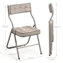Folding Chairs In A Pack Of 2 – Folding Dining Chairs With Cushions, Portable And Already Assembled, Additional Folding Chairs For Guests, Kitchen, Office, Wedding And Party - 卡其色 - 查看 2