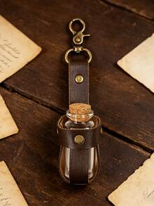 1pc Vintage Medieval Viking Waist Belt With Potion Bottle, Halloween Costume Accessory - A - View 1