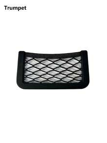 1pc Black Storage Net Bag, Car Seat Storage Net, Center Console Storage Net, Auto Accessories - Storage Net - View 12