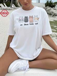 Women T-Shirts - [White] - View 6