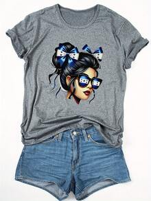 Women T-Shirts - [White] - View 8