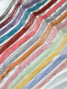 1 Strand Natural Agates Stone Beads Stones Multicolor Boho Loose Gemstone Beads Energy Healing Beads For Jewelry Making Strand 2mm - Multicolor - View 7