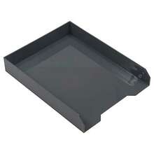 JAM PAPER Stackable Paper Trays - Grey - Desktop Document, Letter, File Organizer Tray - 2/Pack - gris - Ver 4