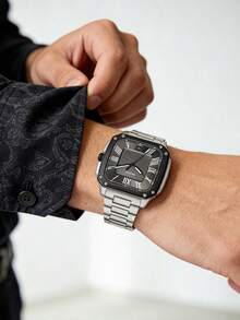 Fossil FS6122 男士時尚商務石英腕錶 三針 日期顯示 - 灰色 - 查看 4