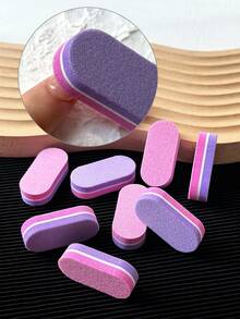 10Pcs/30Pcs/50Pcs Mini Nail Files Sanding Blocks Nail Care Tools Double-Sided Nail Buffers - Multicolor - View 2