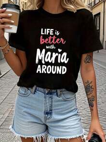 Women T-Shirts - Black - View 5