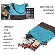 Hobo Bag For Ladies Shoulder Handbags With Back Pocket Purses, With Zipper, Purses, With Zipper - Z-coffee/Croco - View 6