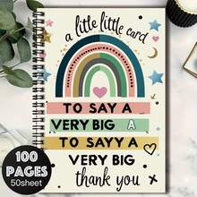 100-Page Cute Rainbow Spiral Notebook, Suitable For Work, Study, Diary Writing, Graduation Gift, Birthday Gift, Daily Planning, And More To Record Life's Moments And Convey Heartfelt Thoughts! - H - View 1