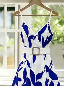 Nuevo vestido con tirantes finos y cintura ceñida a rayas para mujeres - Multicolor 2 - Ver 4