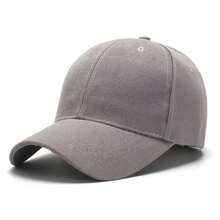 A Simple Casual Solid Color Baseball Cap, Suitable For Men And Women, Adjustable Size At The Back - Burgundy - View 6