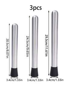 1件/3件 水果與冰塊壓碎器 壓碎器 榨汁器 不鏽鋼飲料壓碎器 家用廚房工具 檸檬壓碎器 易於使用的冰塊壓碎器 多功能耐腐蝕防鏽冰壓錘 - 查看 2