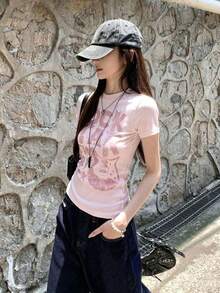 Women Tops - Pink - View 3