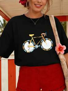 Women T-Shirts - Black - View 1