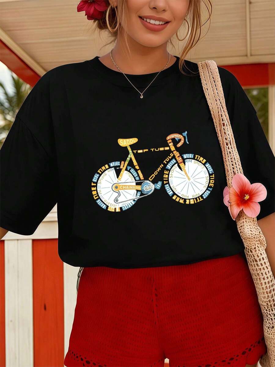 Women T-Shirts - Black - View 1